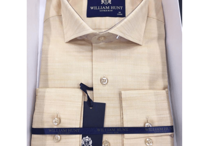 Beige mens dress shirt