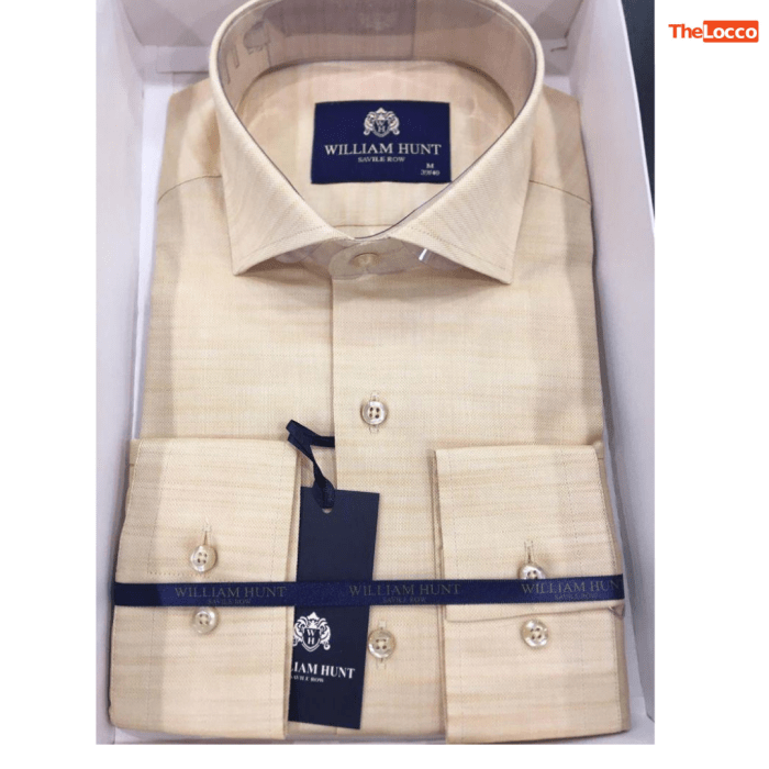 Beige mens dress shirt