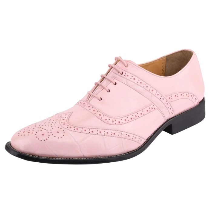 Mens dress shoes pink