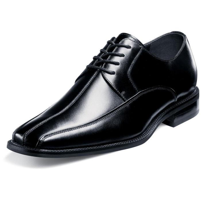 Mens wide dress shoes black