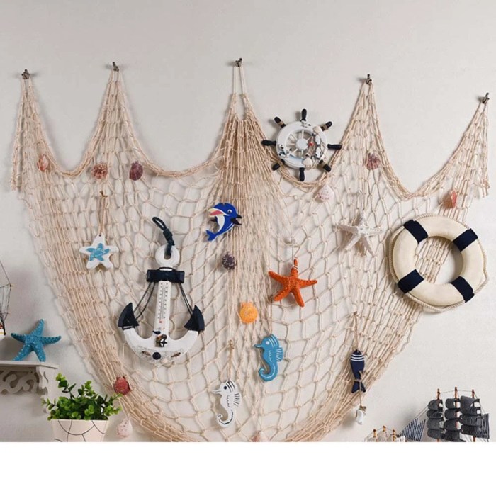 How to make a fishing net decoration