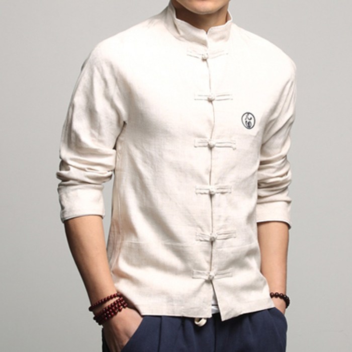 Chinese style men's dress shirt