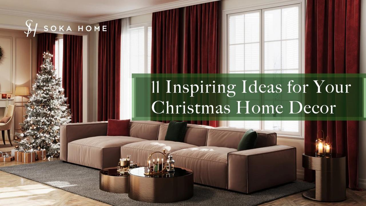 How to decor living room for christmas