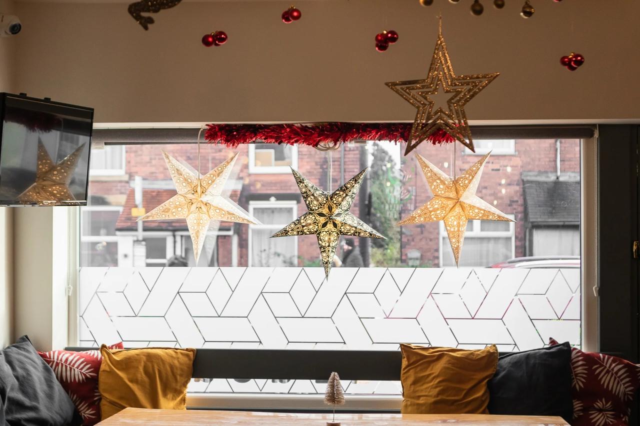 How to decorate a christmas window display