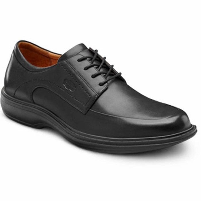 Mens wide dress shoes black