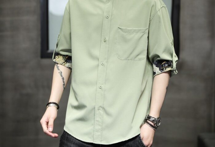 Chinese style men's dress shirt