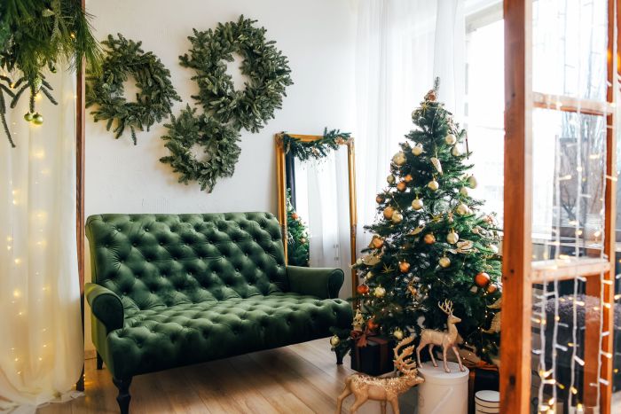 How to decor living room for christmas