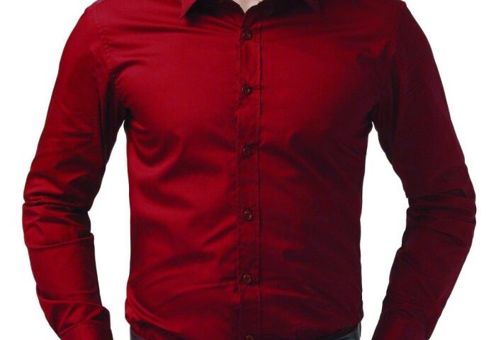 Red dress shirts men